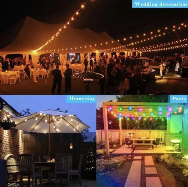 1748250334985 50mm 3D Addressable Pixel Led Bulb RGB/RGBW/RGBCCT DC12V/24V Clear Globe 30 Pixels/string 3 Core Xconnect