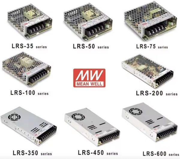 1749460701746 Power Supply Original Mean Well Brand Switching RS-15/25 LRS-35/50/100/150/200/350/450/600 Series 5V 12V 15V 24V 36V 48V