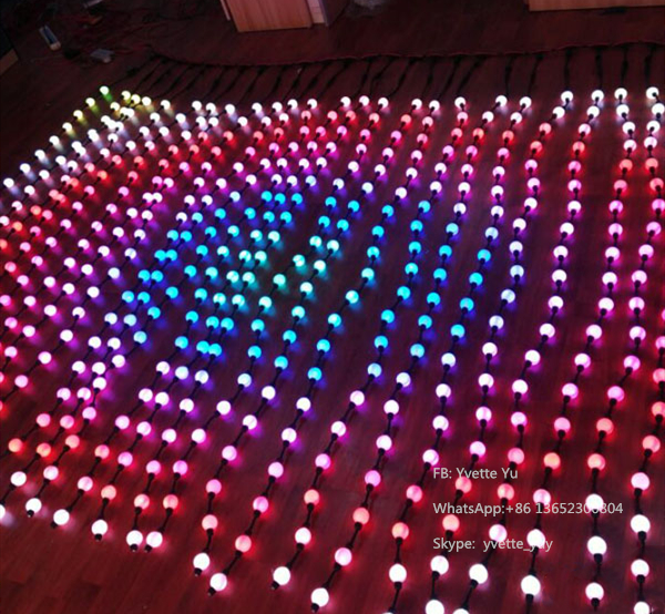3 35mm 50mm Pixel led 3D bulb UCS1903 DC24V 10cts/40cts/50cts/String double side LEDs addressable full color