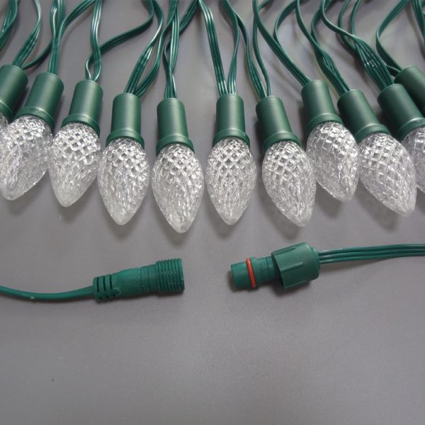 C9 C7 C9 Strawberry Pixel Led string WS2811 DC12V Addressable Christmas light IP68