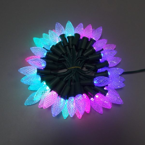 DSC00876 C7 C9 Strawberry Pixel Led string WS2811 DC12V Addressable Christmas light IP68