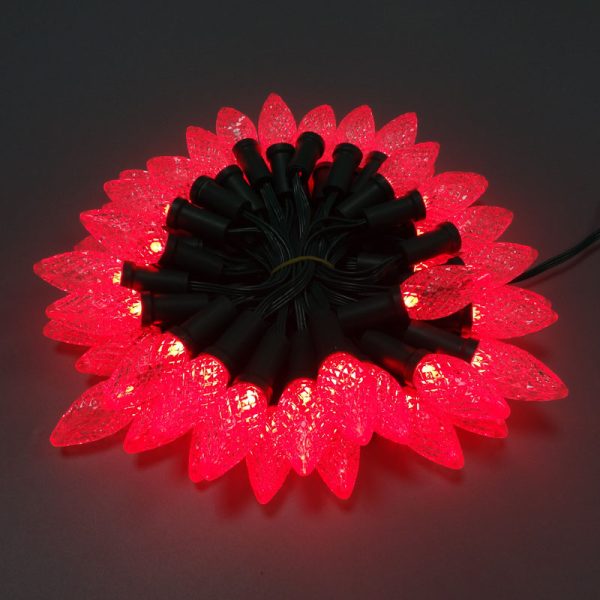DSC00903 C7 C9 Strawberry Pixel Led string WS2811 DC12V Addressable Christmas light IP68