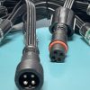 Resistor GS8208 DC12V(Duo Pixel) Bullet 12mm Led Light String 18awg Black 4wires 4core Xconnect waterproof pigtail