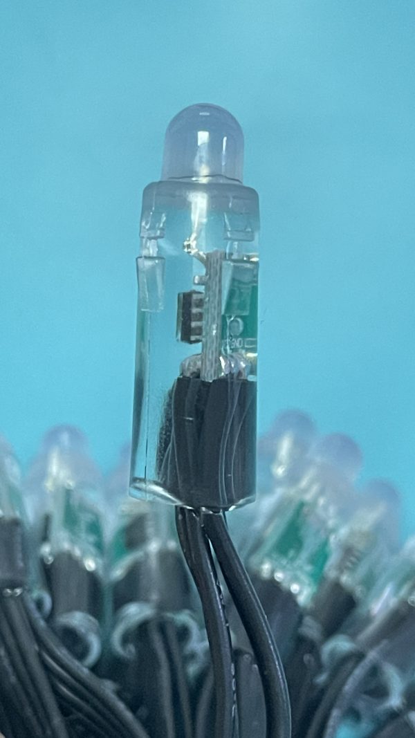 WechatIMG190 Resistor GS8208 DC12V(Duo Pixel) Bullet 12mm Led Light String 18awg Black 4wires 4core Xconnect waterproof pigtail