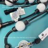 35mm 50mm Pixel led 3D bulb UCS1903 DC24V 10cts/40cts/50cts/String double side LEDs addressable full color