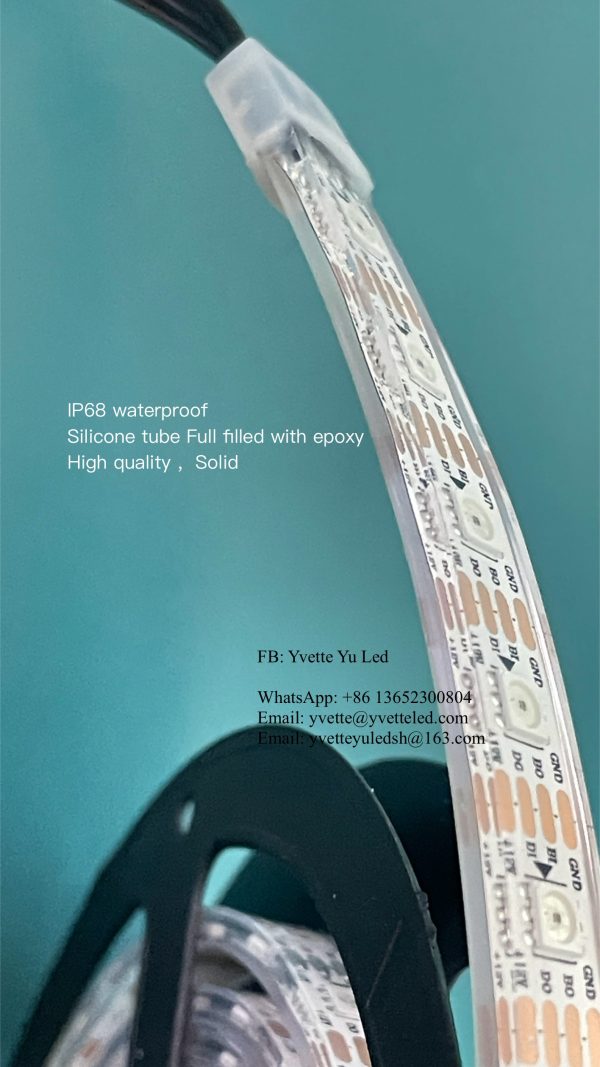 WechatIMG550 Pixel Led Strip WS2815ic Individually controlled DC12V 60leds/m 60pixels ic/m IP68 silicone tube full-filled epoxy Waterproof
