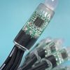 Regulated WS2811 DC12V Pixel Led 12mm Bullet Light String 18awg Black wire 3core Xconnect waterproof pigtail IP68