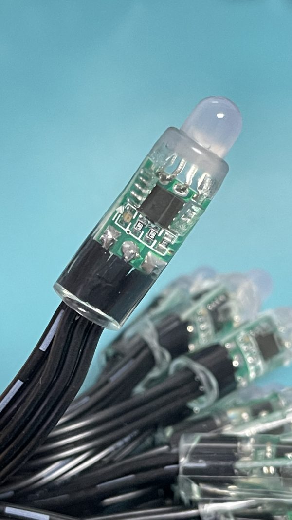 WechatIMG554 Regulated WS2811 DC12V Pixel Led 12mm Bullet Light String 18awg Black wire 3core Xconnect waterproof pigtail IP68
