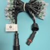 Regulated WS2811 DC12V Pixel Led 12mm Bullet Light String 18awg Black wire 3core Xconnect waterproof pigtail IP68