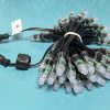 Regulated WS2811 DC12V Pixel Led 12mm Bullet Light String 18awg Black wire 3core Xconnect waterproof pigtail IP68