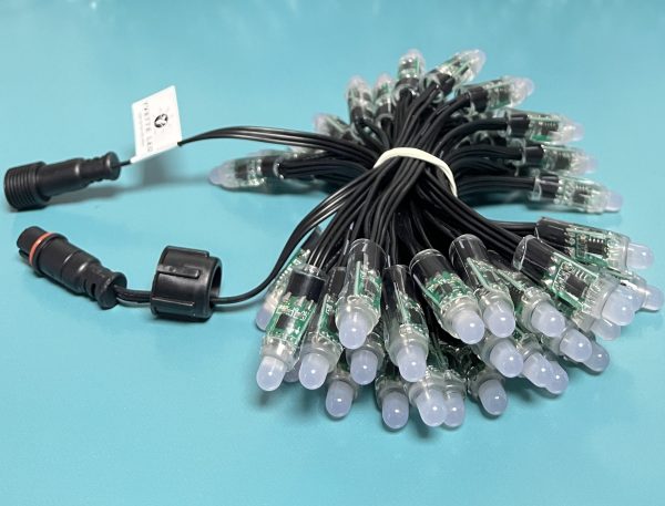WechatIMG562 Regulated WS2811 DC12V Pixel Led 12mm Bullet Light String 18awg Black wire 3core Xconnect waterproof pigtail IP68