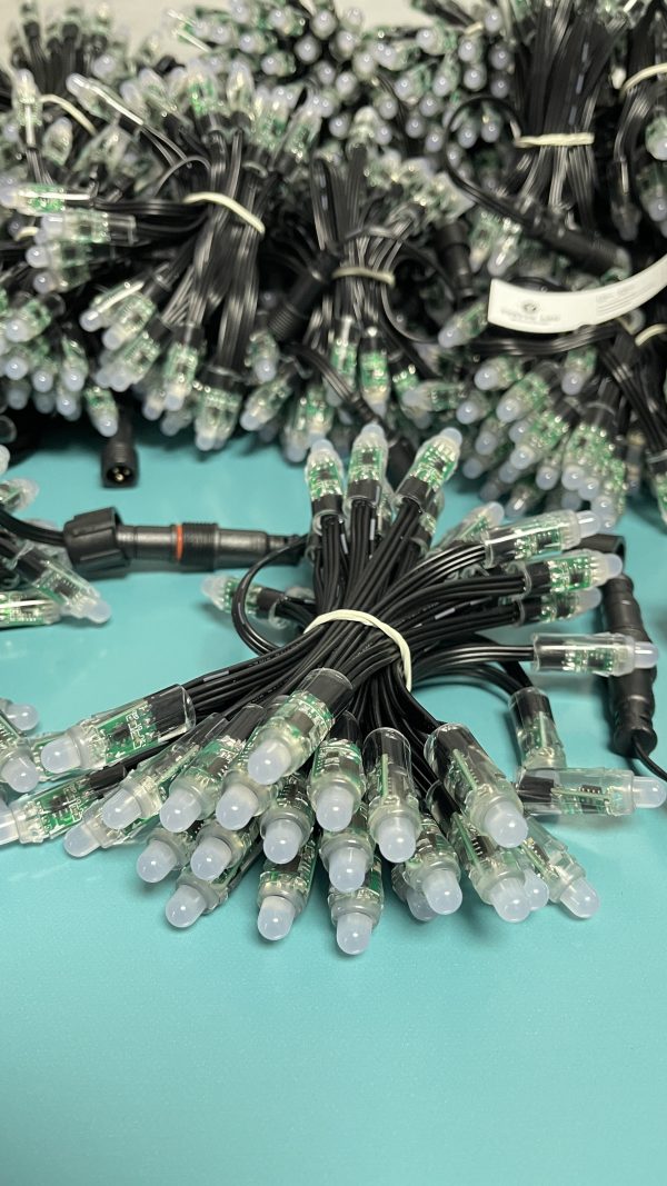 WechatIMG563 Regulated WS2811 DC12V Pixel Led 12mm Bullet Light String 18awg Black wire 3core Xconnect waterproof pigtail IP68