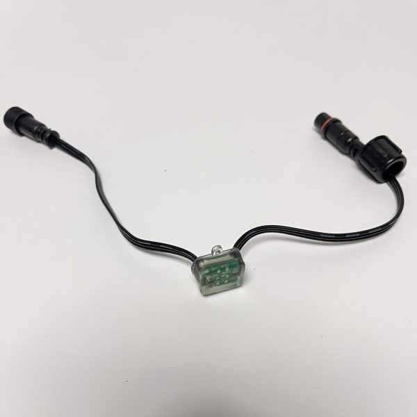 WechatIMG653 F-Amp Amplifier attached with 3core male ,3core female Xconnect pigtails IP68