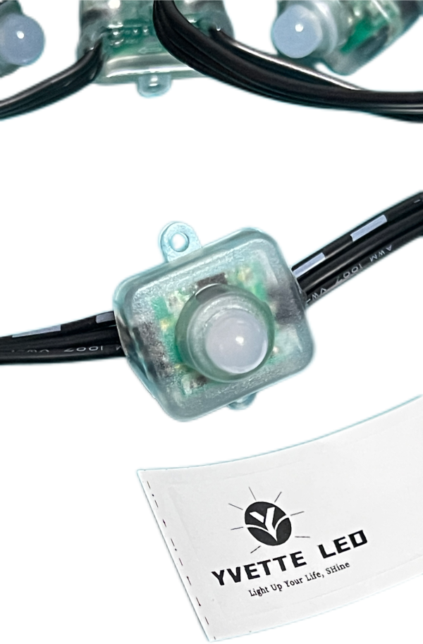 WechatIMG752 Resistor WS2811 DC12V Square 12mm Led Pixel Light 50cts Xconnect String Black wire 18awg