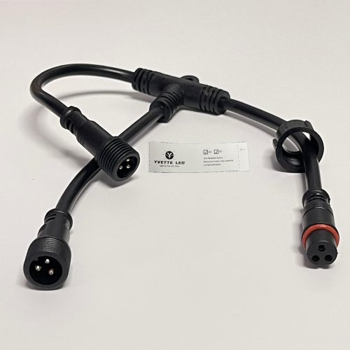 (US Stock)T-connector Xconnect (3male-3male-3female)