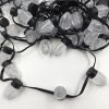 C9 flat base Pixel Led S24 bulb WS2811 DC12V 18awg Black wire Xconnect IP68 Christmas Lights