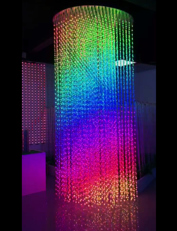 20mm Pixel led 3D bulb UCS1903 DC12V 20cts/50cts/String double side LEDs addressable full color