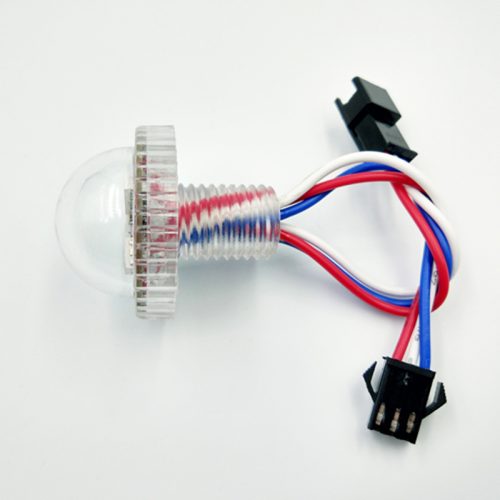 26MM 3leds 14mm punch hole UCS1903 Pixel Led bulb DC12V Addressable Amusement Park Lights