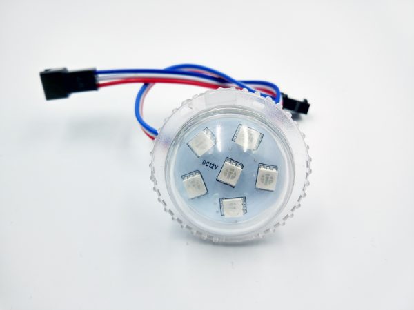 2 35MM 6leds 20mm punch hole UCS2903 Pixel Led bulb DC12V/24V Addressable Amusement Park Lights