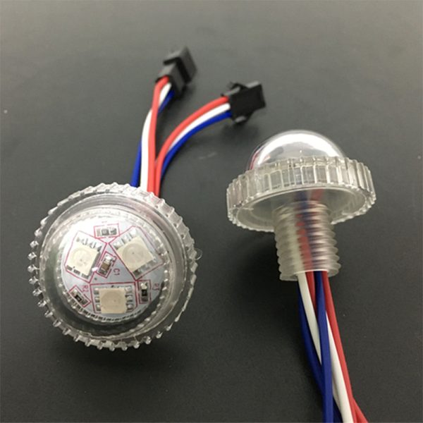 3 26MM 3leds 20mm punch hole UCS1903 Pixel Led bulb DC12V Addressable Amusement Park Lights