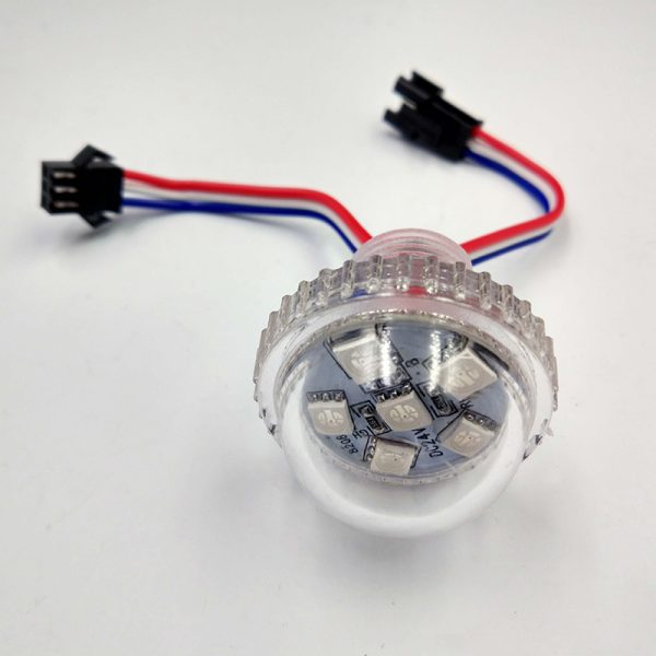 3 30MM 6leds 20mm punch hole UCS1903 Pixel Led bulb DC12V/24V Addressable Amusement Park Lights