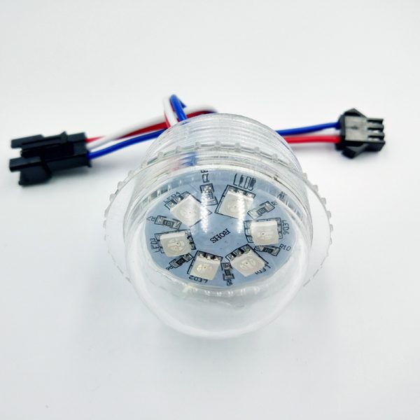 3 35MM 6leds 35mm punch hole UCS2903 Pixel Led bulb DC12V/24V Addressable Amusement Park Lights