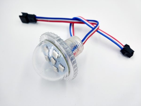 3 35MM 6leds 20mm punch hole UCS2903 Pixel Led bulb DC12V/24V Addressable Amusement Park Lights