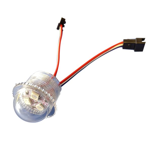 3 26MM 3leds 26mm punch hole UCS1903 Pixel Led bulb DC12V Addressable Amusement Park Lights
