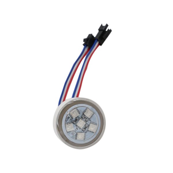 3 38MM 6leds 20mm punch hole UCS1903 Pixel Led bulb DC12V/24V Addressable Amusement Park Lights