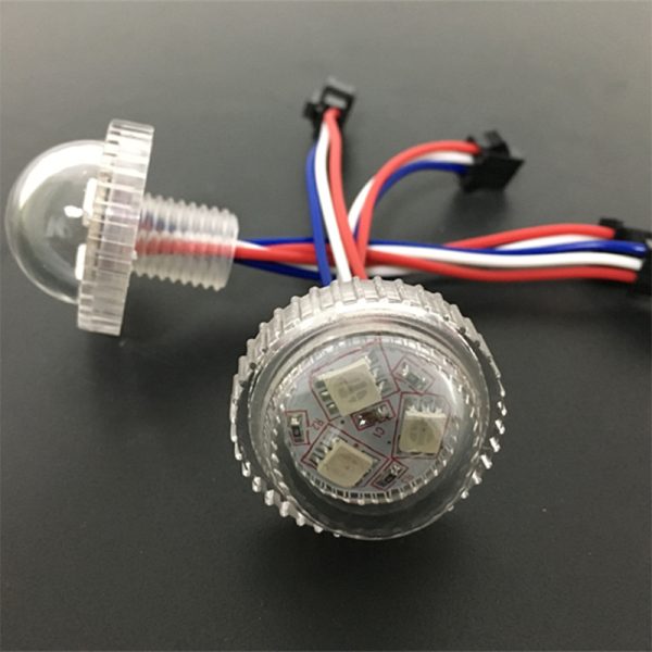 4 26MM 3leds 20mm punch hole UCS1903 Pixel Led bulb DC12V Addressable Amusement Park Lights