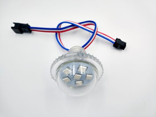 4 35MM 6leds 20mm punch hole UCS2903 Pixel Led bulb DC12V/24V Addressable Amusement Park Lights