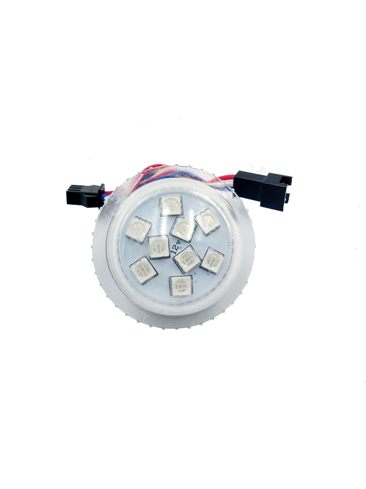 35MM 9leds 35mm punch hole UCS2903 Pixel Led bulb DC12V/24V Addressable Amusement Park Lights