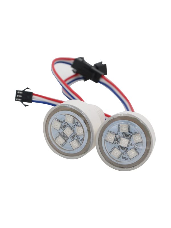 5 38MM 6leds 20mm punch hole UCS1903 Pixel Led bulb DC12V/24V Addressable Amusement Park Lights