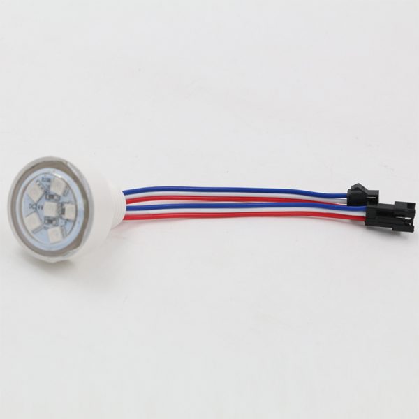 7 38MM 6leds 20mm punch hole UCS1903 Pixel Led bulb DC12V/24V Addressable Amusement Park Lights