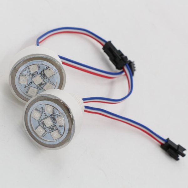 8 38MM 6leds 20mm punch hole UCS1903 Pixel Led bulb DC12V/24V Addressable Amusement Park Lights