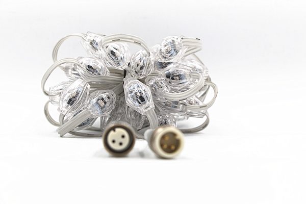 20mm Pixel led 3D bulb UCS1903 DC12V 20cts/50cts/String double side LEDs addressable full color