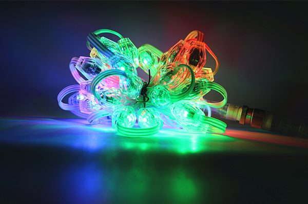 20mm Pixel led 3D bulb UCS1903 DC12V 20cts/50cts/String double side LEDs addressable full color