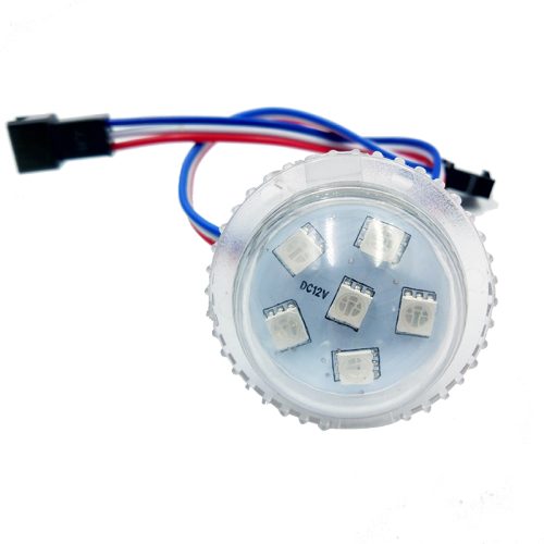 35MM 6leds 20mm punch hole UCS2903 Pixel Led bulb DC12V/24V Addressable Amusement Park Lights