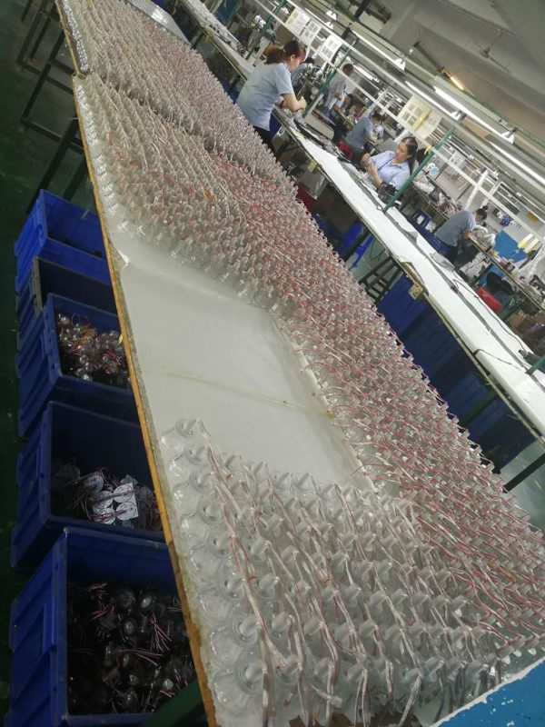 60MM 9leds 20mm punch hole UCS2903 Pixel Led bulb DC12V/24V Addressable Amusement Park Lights